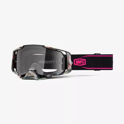 100% Armega Sarcelle Clear Lens Motocross ATV BMX Offroad Goggles Adult