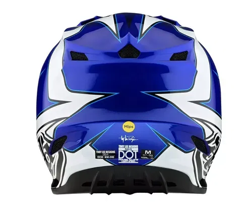 Troy Lee Designs SE4 Polyacrylite  Matrix Blue  Mips MX Helmet Adult XL