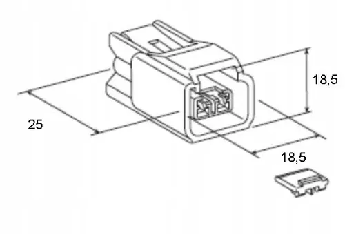 KTM Husqvarna GasGas Spare Connector AS 2 Pins  OEM 000700000AS