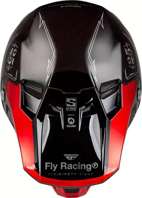 Fly Racing Formula S Carbon Legacy Red Black Motocross BMX Helmet Youth Large