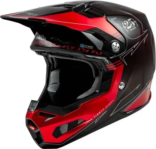 Fly Racing Formula S Carbon Legacy Red Black Motocross BMX Helmet Youth Large