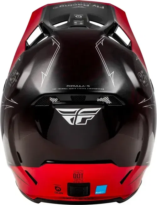 Fly Racing Formula S Carbon Legacy Red Black Motocross BMX Helmet Youth Large