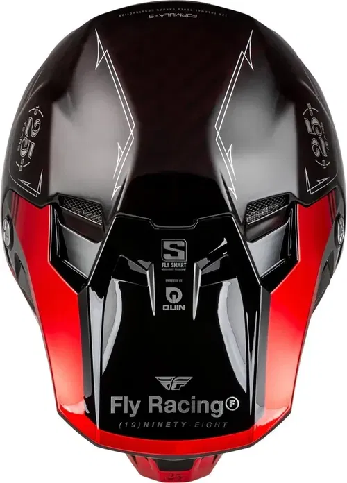 Fly Racing Formula S Carbon Legacy Red Black Motocross BMX Helmet Youth Large