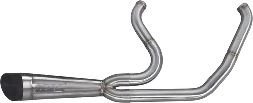 TBR   COMP S 2IN1 EXHAUST TOURING M8 BRUSHED W/TURNOUT