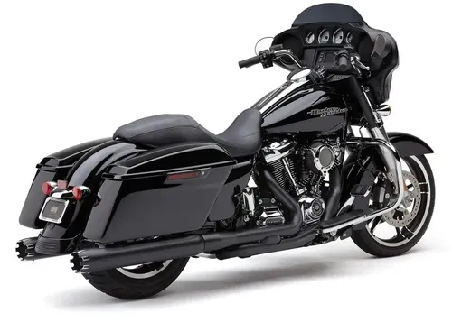 4" DUAL CUT TIP SLIP-ON BLACK FLH/FLT 17-22
