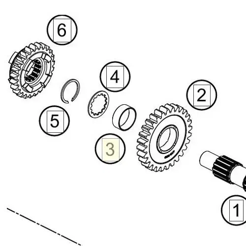 KTM Husqvarna 85 Bushing Idle Gear  OEM 47233021000