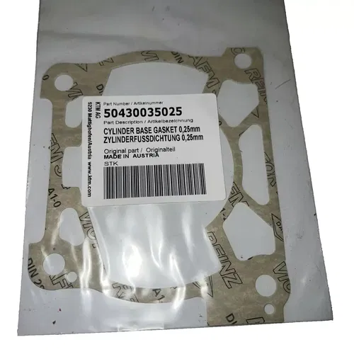 KTM GasGas Husqvarna Cylinder Base Gasket 0.25MM 125SX 150SX 125TC 125MC