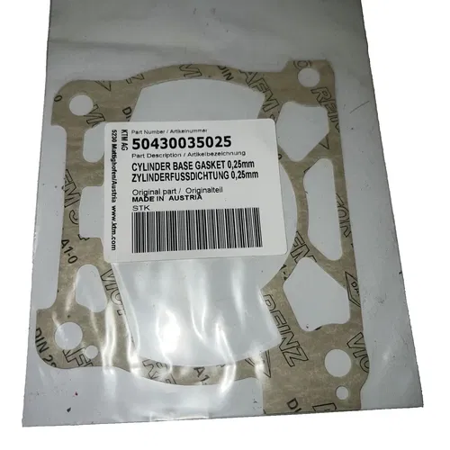KTM GasGas Husqvarna Cylinder Base Gasket 0.25MM 125SX 150SX 125TC 125MC