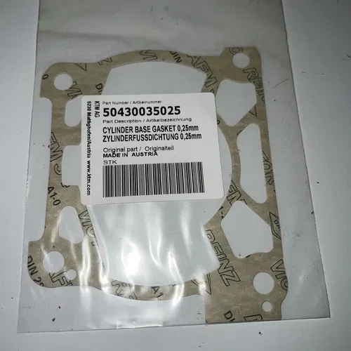 KTM GasGas Husqvarna Cylinder Base Gasket 0.25MM 125SX 150SX 125TC 125MC