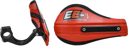 Enduro Engineering Composite Moto Roost Deflectors Red With Mounting Kit