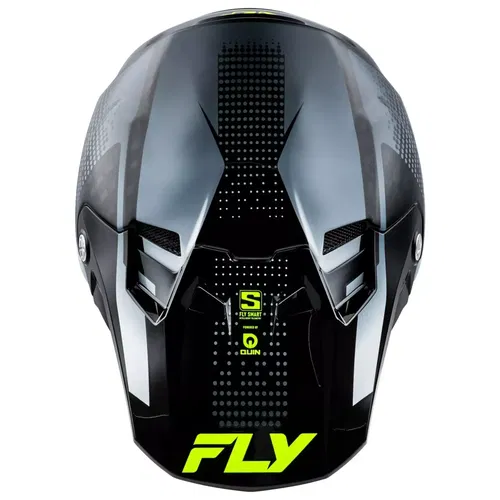 Fly Racing Formula S Carbon Protocol Black Grey Hi-Vis MX ATV Helmet Adult XL
