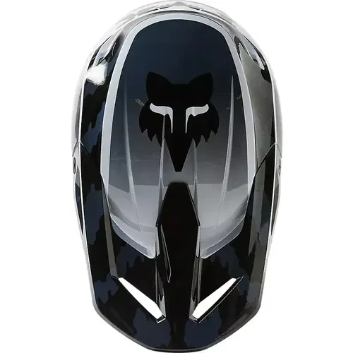 Fox Racing V1 Nuklr Black White MX ATV Helmet Adult 2XL