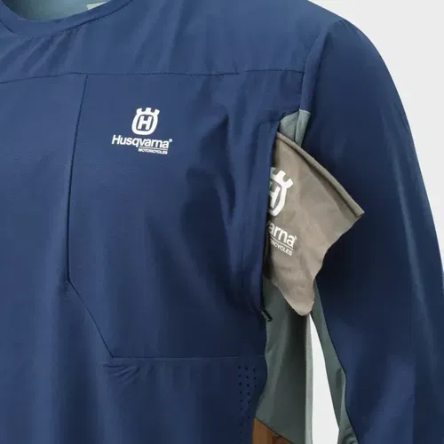 Husqvarna Gotland Motocross MX BMX Jersey Blue Adult Large