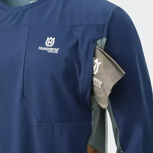 Husqvarna Gotland Motocross MX BMX Jersey Blue Adult Large