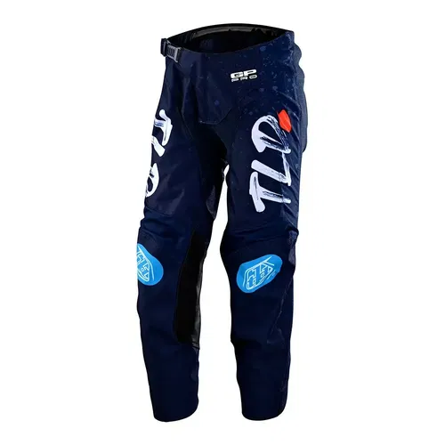 Troy Lee Designs GP Pro Partical Navy Orange Motocross BMX Pants Youth 18