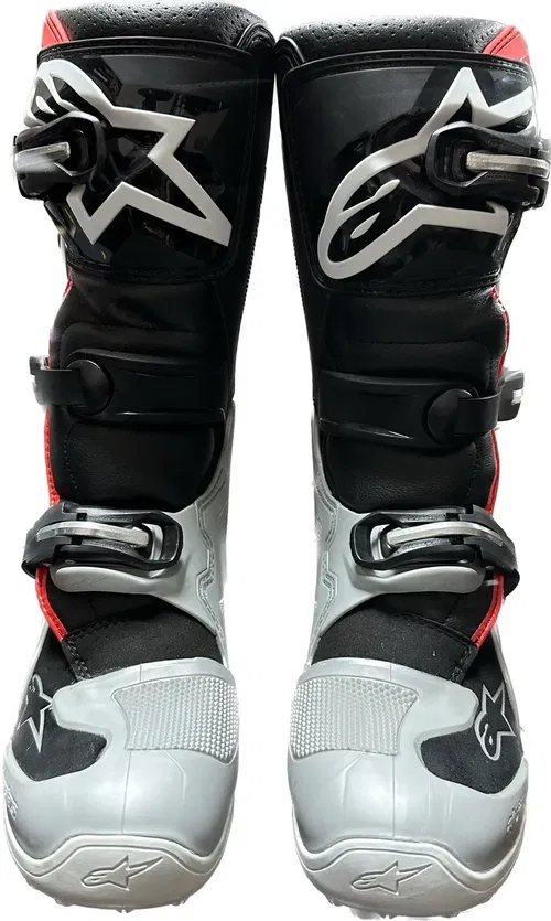 Alpinestars Tech 7s Youth Motorcross ATV MX Offroad Boots 5 Black White Silver