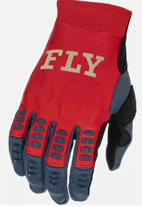 Fly Racing Evolution DST Red/Grey Motocross ATV BMX Gloves Adult S