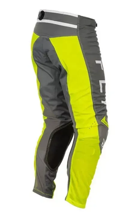 Fly Racing Kinetic Mesh Center Grey High Vis Motocross BMX ATV Pants Size 28