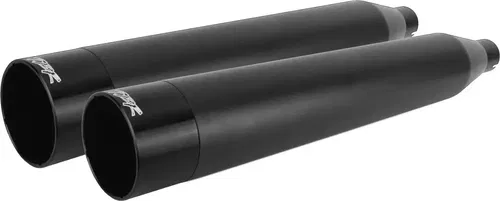 TBR   COMP S SLIP-ON TOURING M8 BLACK W/BLACK END CAP