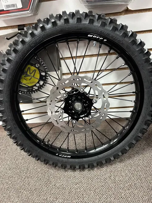 Warp 9 Wheel Set KTM Front 1.6x21 Rear 2.15x19 Black MX 32 Tires 50T Sprocket