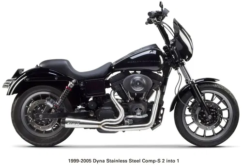 TBR   COMP S 2IN1 EXHAUST DYNA BRUSHED W/CF END CAP