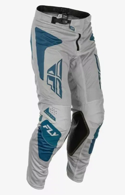 Fly Racing Kinetic Mesh Sym Grey blue Motocross BMX ATV Pants Size 40