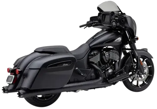4" NH DUAL CUT SLIP-ONS BLACK INDIAN GEN-2 BAG