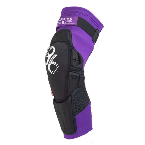 EVS SlayCO96 Black/Purple MX Off-Road Protection Knee Pads Adult Small/Medium