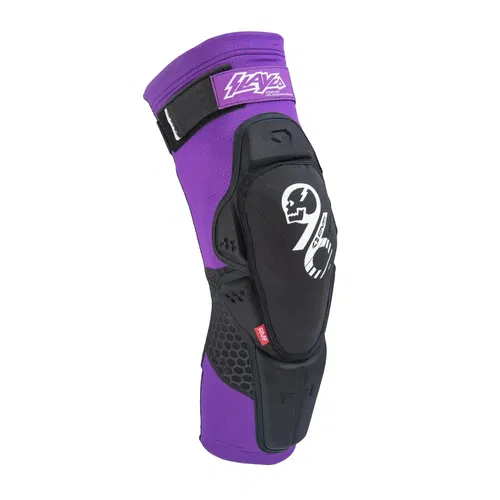 EVS SlayCO96 Black/Purple MX Off-Road Protection Knee Pads Adult Small/Medium