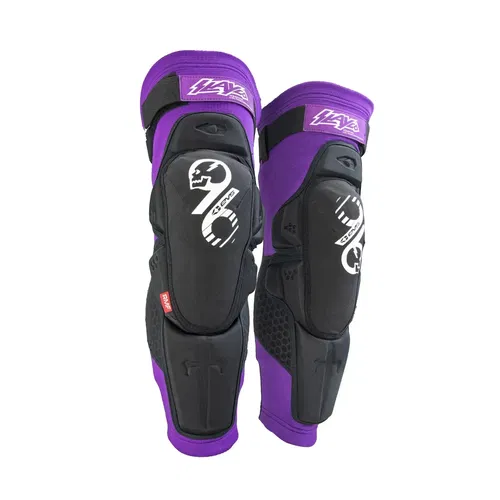 EVS SlayCO96 Black/Purple MX Off-Road Protection Knee Pads Adult Small/Medium