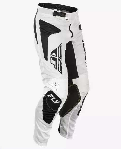 Fly Racing Kinetic Mesh Sym White Black Motocross BMX ATV Pants Size 28