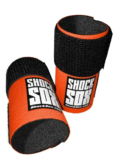 Berm Motorsports Dirt Bike Shock Sox Fork Seal Protector Orange 4"U 50cc - 65cc