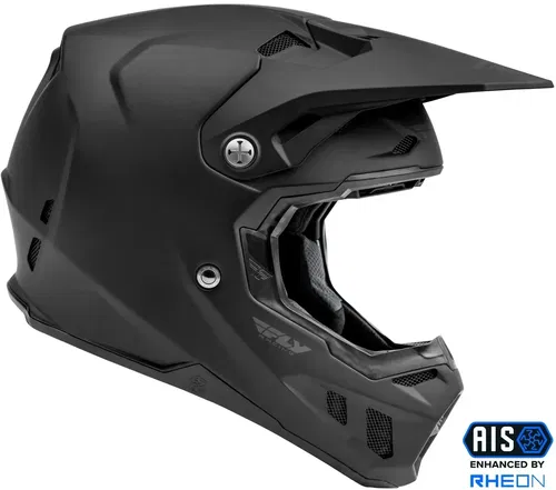 Fly Racing Formula CC Solid Matte Black Motocross ATV BMX Helmet Youth Large
