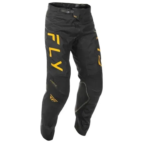 Fly Racing Kinetic Center Black Gold Motocross BMX ATV Pants Size 38