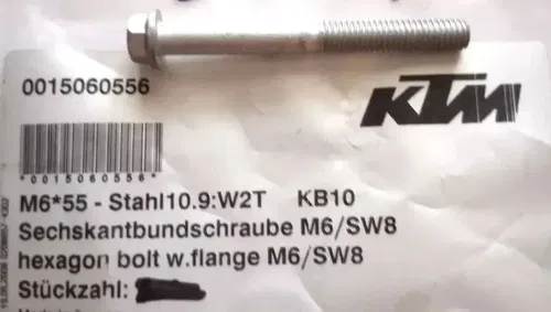 KTM Husqvarna GasGas HH Collar Screw M 6x55 WS=8 10.9   OEM 0015060556