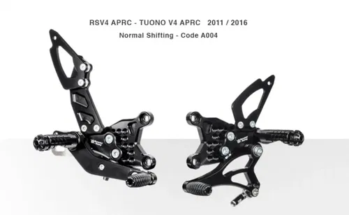 Bonamici Racing Aprilia RSV4 Tuono V4 11-16 Normal Shifting Rearsets Code A004