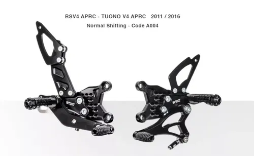 Bonamici Racing Aprilia RSV4 Tuono V4 11-16 Normal Shifting Rearsets Code A004