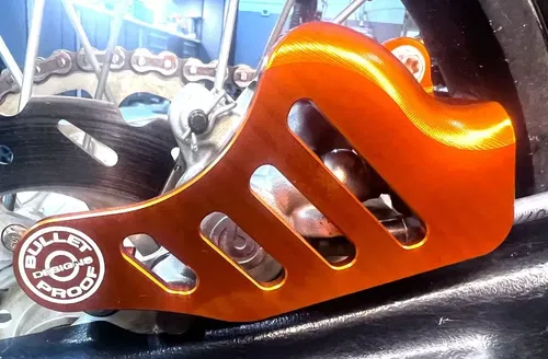 Bullet Proof Designs Rear Brake Caliper Guard Fits All BPD Disc KTM Husq Gas Gas