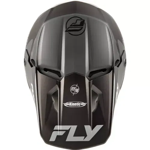 Fly Racing Kinetic Matte Gray Black White Motocross ATV BMX Helmet Adult XXL