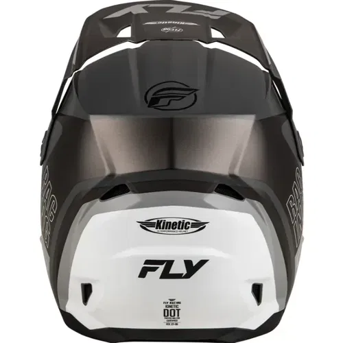Fly Racing Kinetic Matte Gray Black White Motocross ATV BMX Helmet Adult XXL