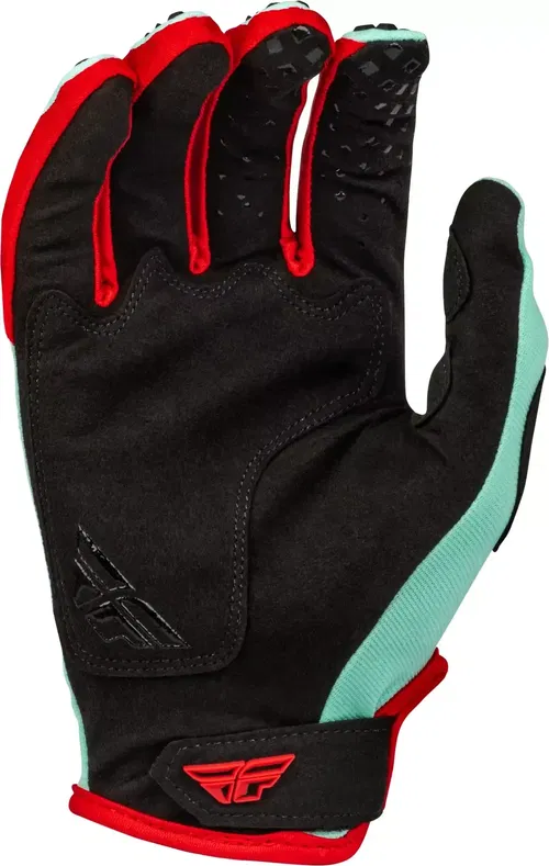 Fly Racing Kinetic SE Rave Mint Black Red Motocross ATV BMX Gloves Adult 2XL