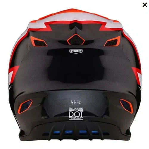 Troy Lee Designs GP Volt Orange MX ATV Helmet Adult Large