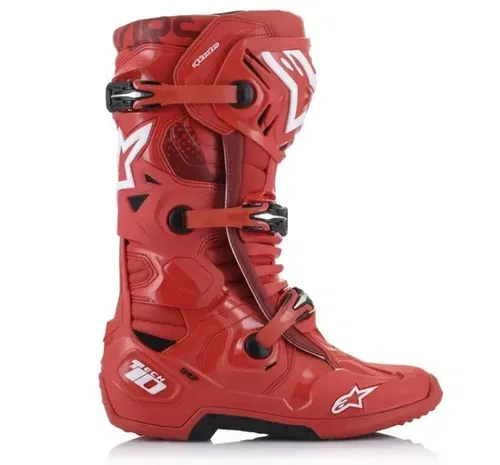 Alpinestars Tech 10 Men Motorcross ATV MX Offroad Boots 9 Red