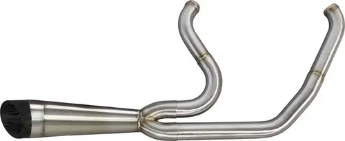 TBR   COMP S 2IN1 EXHAUST SOFTAIL M8 BRUSHED W/TURNOUT