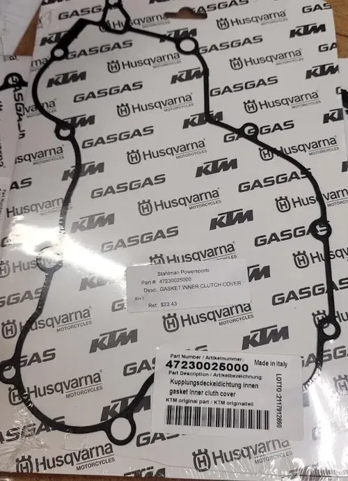 KTM Husqvarna GasGas Inner Clutch Cover Gasket 85 SX TC MC  OEM 47230025000