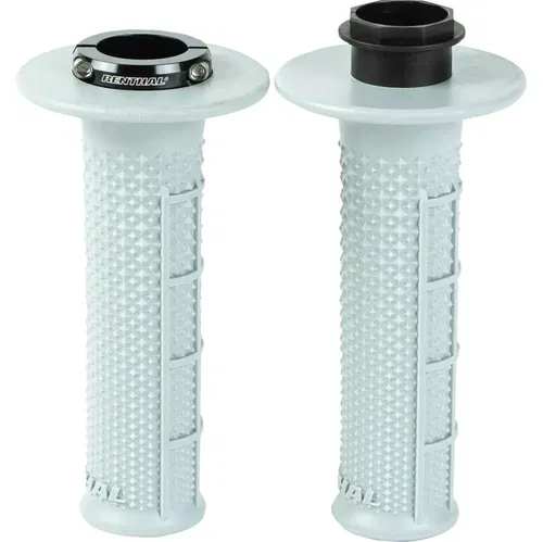 Renthal G238 MX Original Lock-On Half Waffle Grips Tapered Soft Compound White