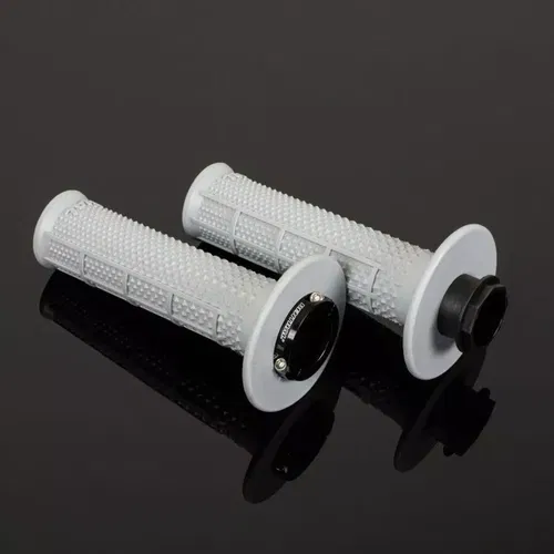Renthal G238 MX Original Lock-On Half Waffle Grips Tapered Soft Compound White