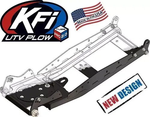 KFI 66" Poly Blade & push tube & 105555 plow mount snowplow kit