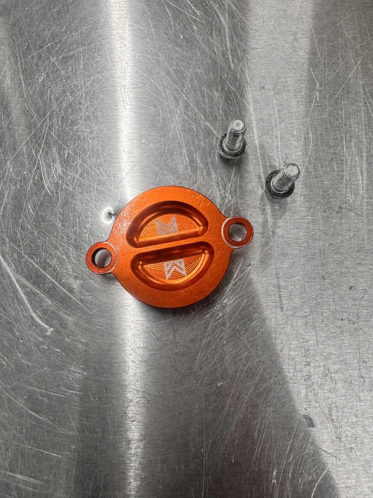 Mojo Motosport Oil Filter Cover Orange for KTM 250/350/450 SXF/XC-W 2016-2025