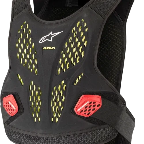 ALPINESTARS SEQUENCE CHEST PROTECTOR BLACK/RED MD/LG